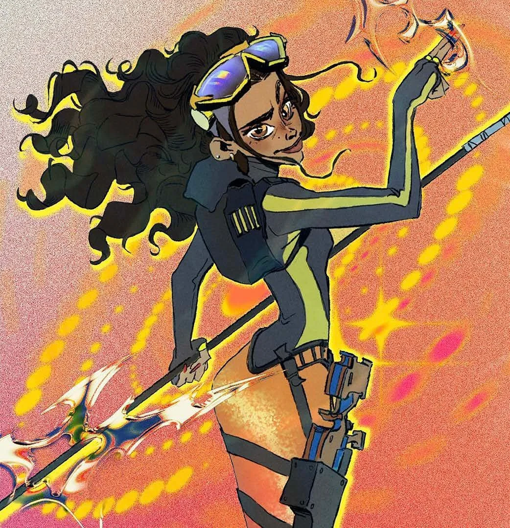 Alex Moreno, the Boricua super spy of your dreams #mermaid #spy #mermaidcore (And thanks to @ahlmkim05 for the graphic designed bg!)