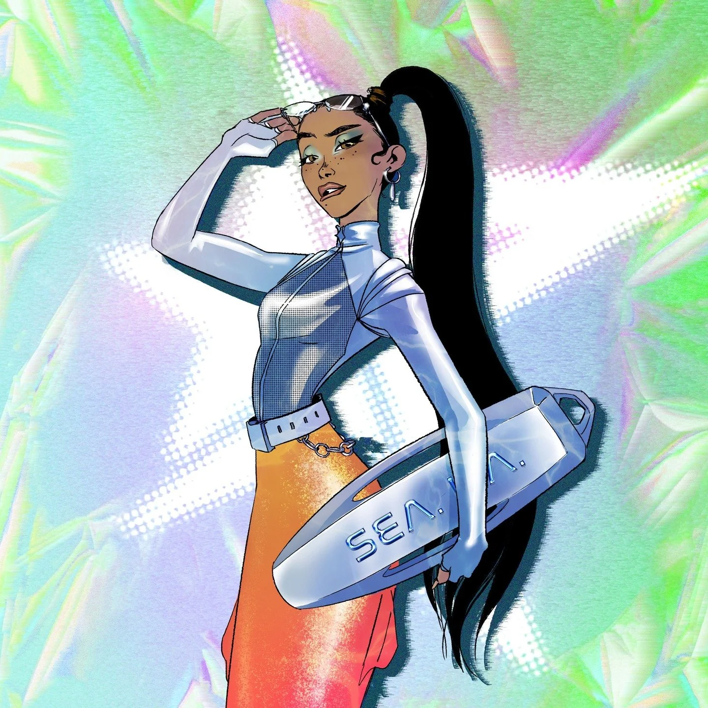 The effortlessly perfect, and always cool Special Agent Sofia Moreno, and big sister to our favorite trainee, Alex <3 #mermaid #spies #animation #characterdesign