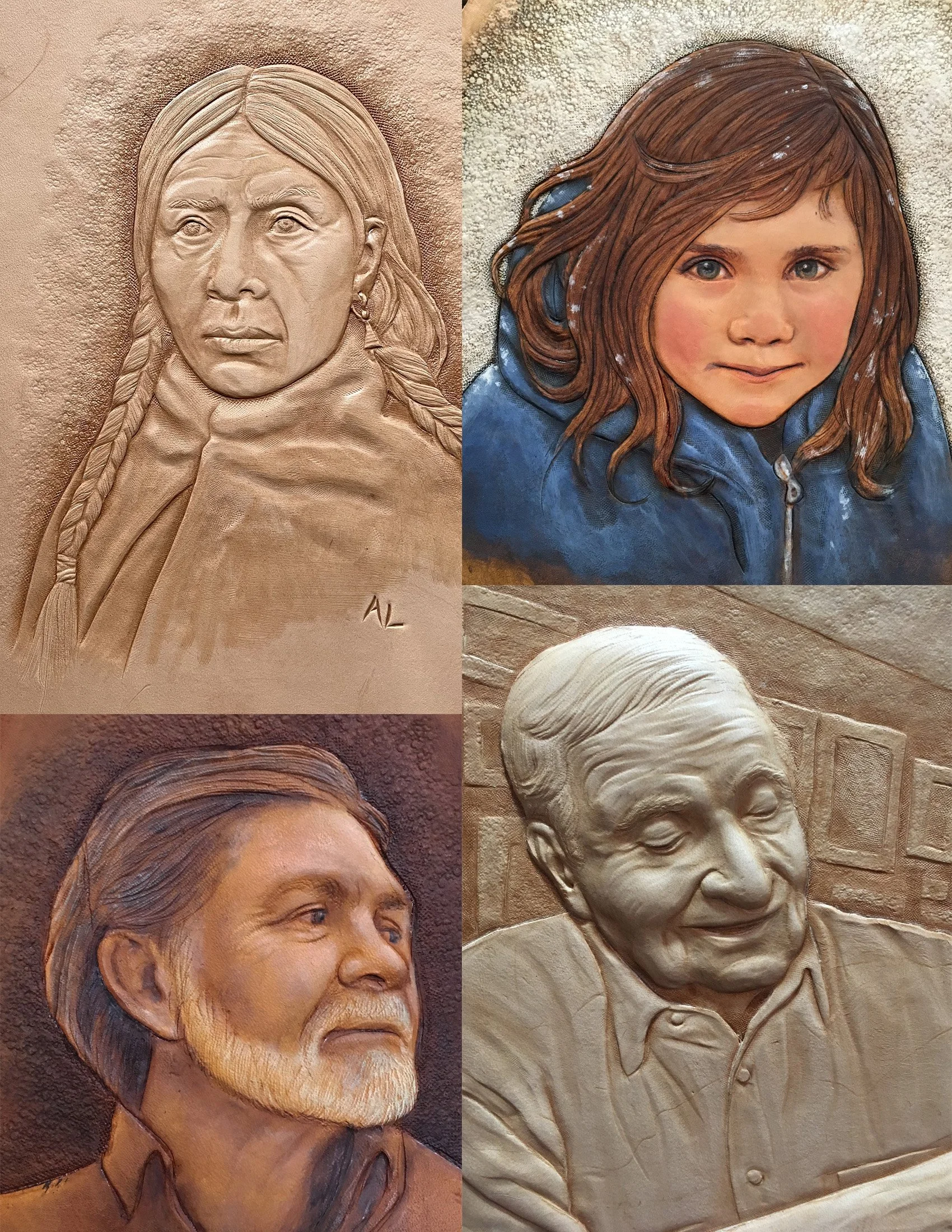 Tooling Realistic Portraits in Leather