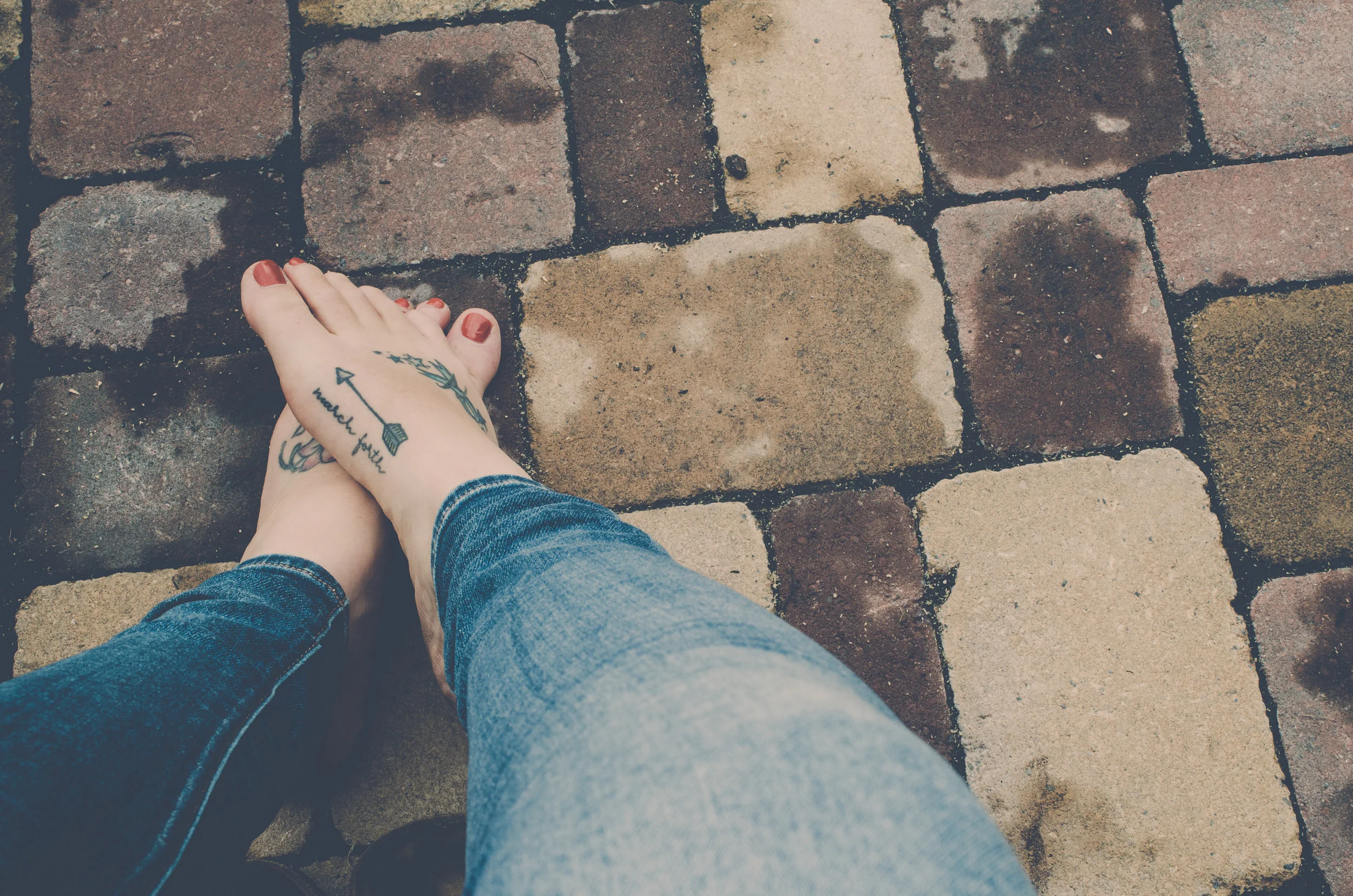 In my last few moments before I had to leave Zachary's Way, I took my shoes off to feel rooted and to absorb the positive energy. I looked down at my tattoo, "March Forth," and knew that I was going to continue to be okay. I keep marching forth for you Zachary. You are my inspiration and my angel. I am so lucky to be your mommy.