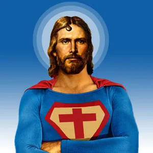 There's no need to fear, Super Jesus is here!