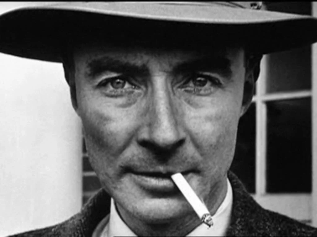 J. Robert Oppenheimer, Nuclear Physisist and all business. 