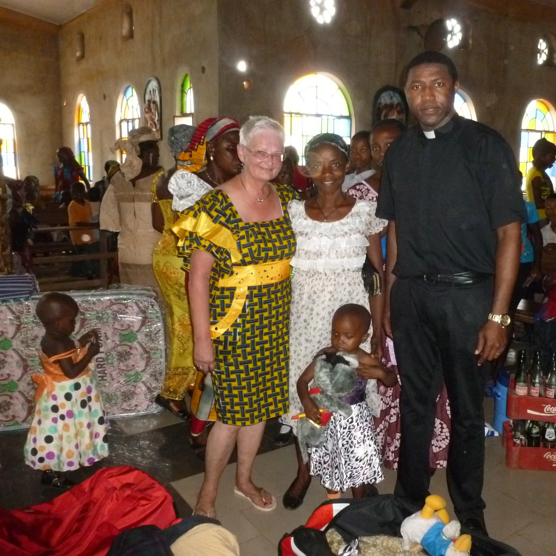 Verteilen der gesammelten Sachspenden