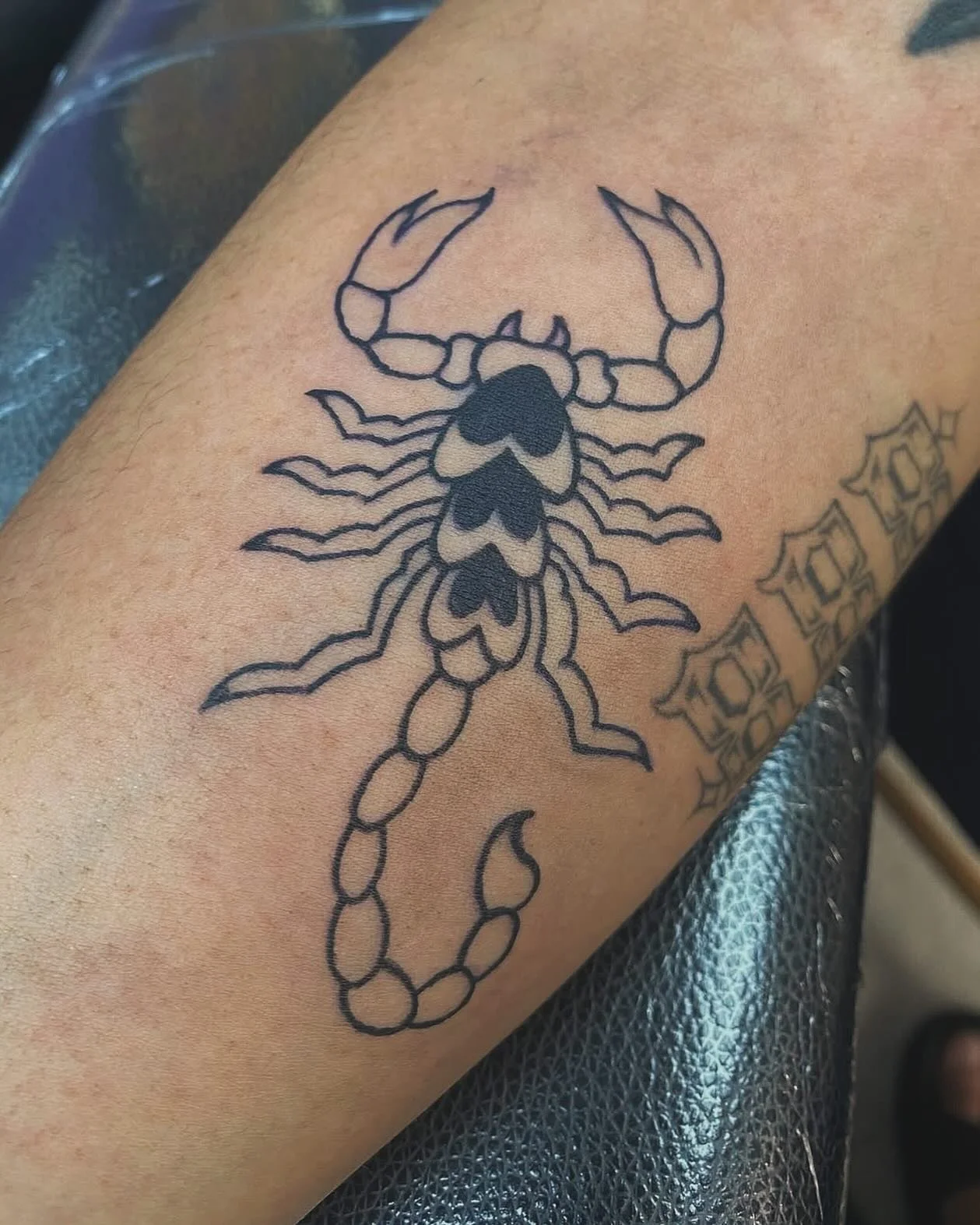 Scorpio season is upon us 🦂 tattoo by @meagz_tattoo DM, email or WhatsApp to book