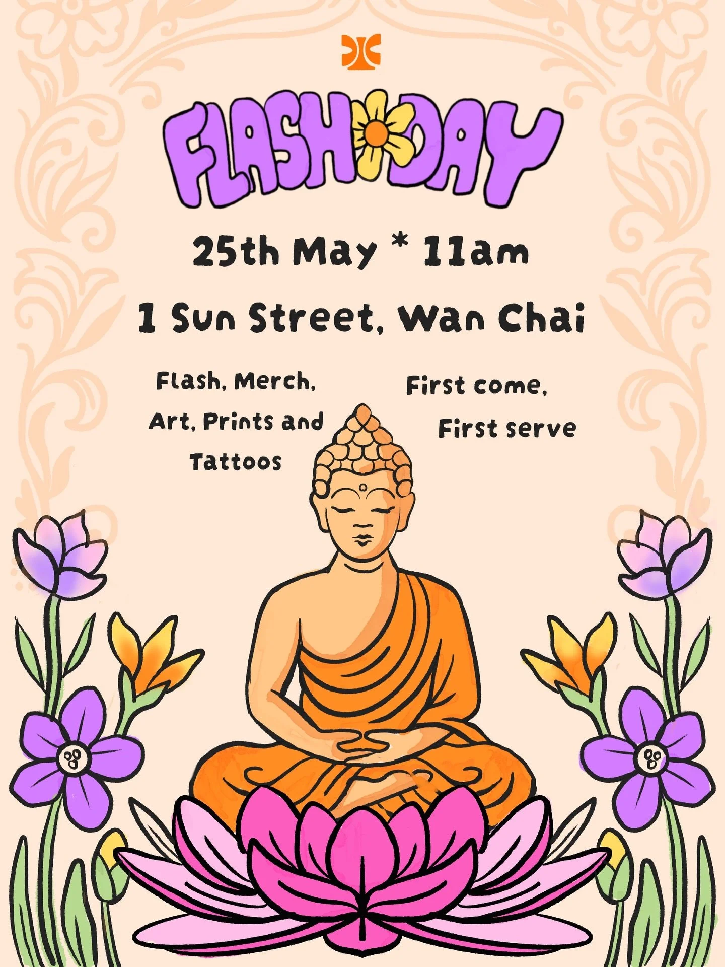🪷 FLASH DAY🪷 Monday the 25th May &bull; From 11am

Feel free to stop by the studio, we&rsquo;ll have some flash, merch and limited prints available. Come and get tattooed, browse or just hang out. Should be a fun day! 

Participating Artists:
@rika
