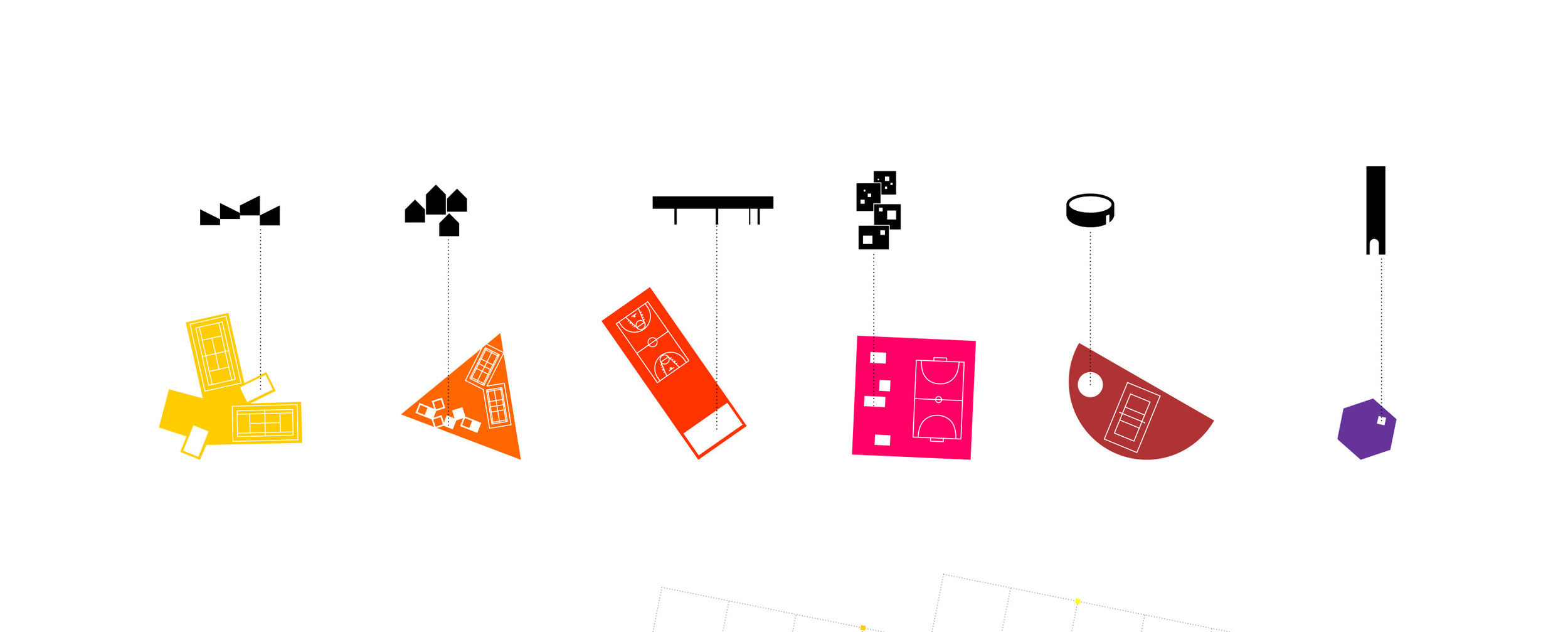 Different public program for each square
