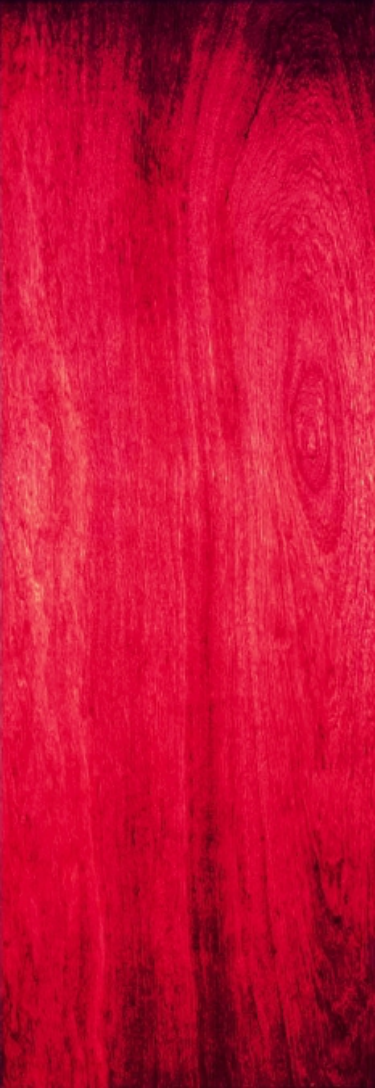 The Devil's Blood . 2014. Piano lacquer on birch. 80 x 28".