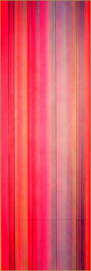 . Pretty Poison . 1982. Lacquer On Silver Mirror. 75 x 25". This Painting Was Featured In Jonathan's 1982 Exhibit Entitled The Russian At The (Late) Westbroadway Gallery, 431 West Broadway In Manhattan's Soho District. It's Red, It's Fl
