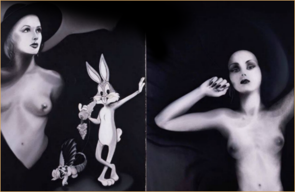 . Seduction . 1985. Conte On D'Arches Paper. 35 x 50".