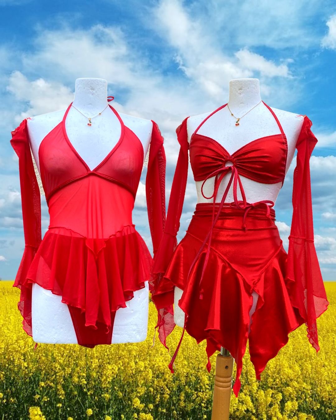 CHERRY GALENTINES Babydoll Set JADE CLARK cherry-galentines-babydoll-set-jade-clark