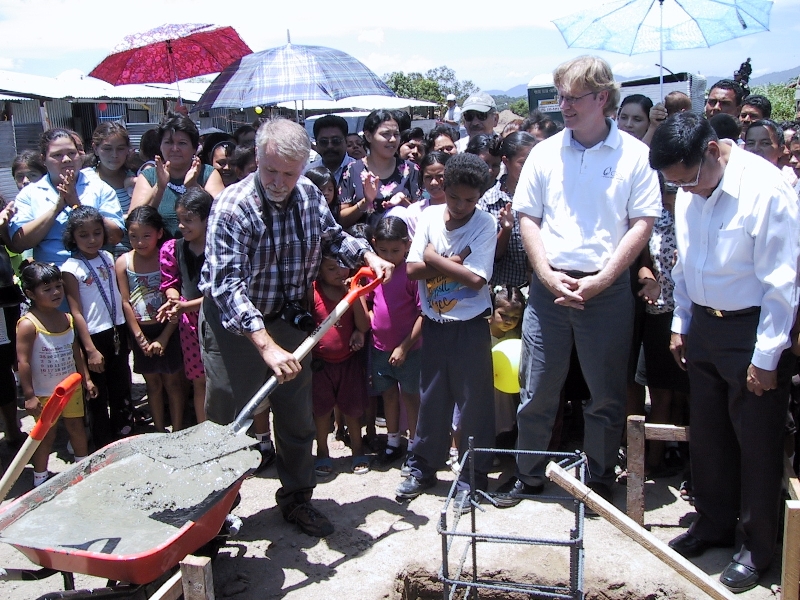 Michael at the Groundbreaking ceremony