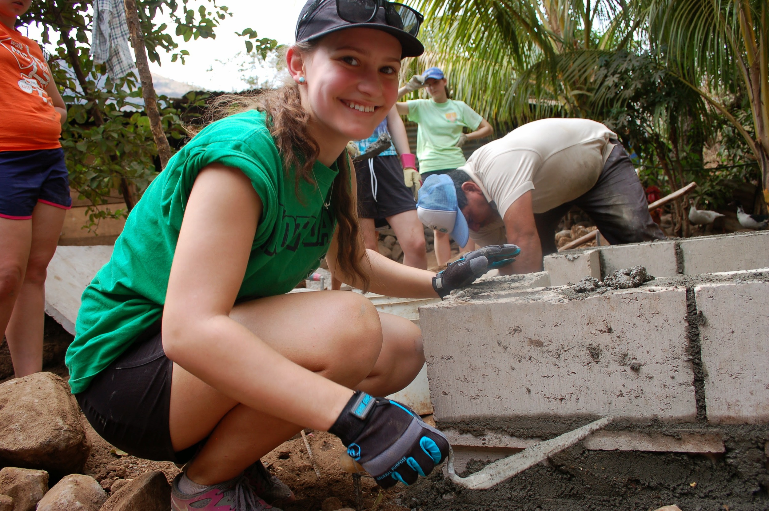 Building latrines in Chiltiupán (photo credit: Jennifer Greene)