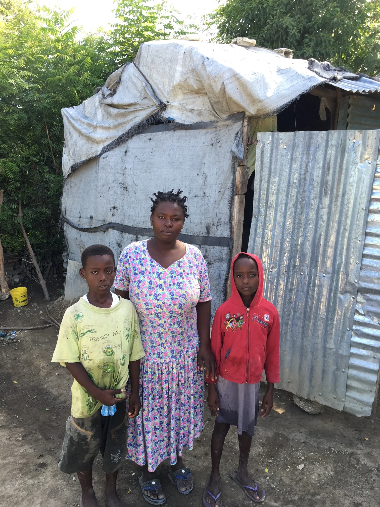  Myrlene Joseph and her family. 