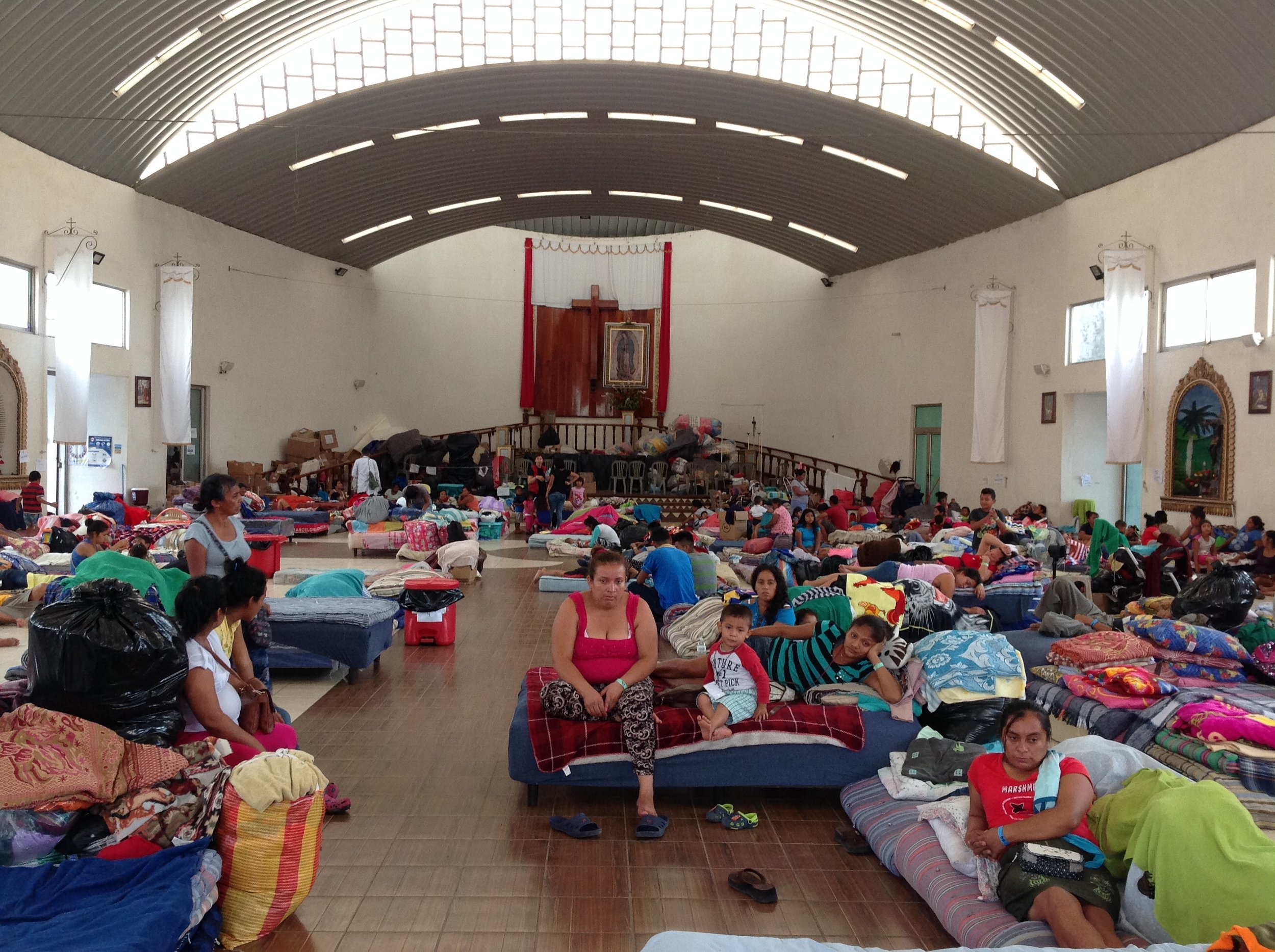 Survivors housed at Our Lady of Guadelupe Church, Escuintla.  Close to 600 people are currently housed there_.jpg