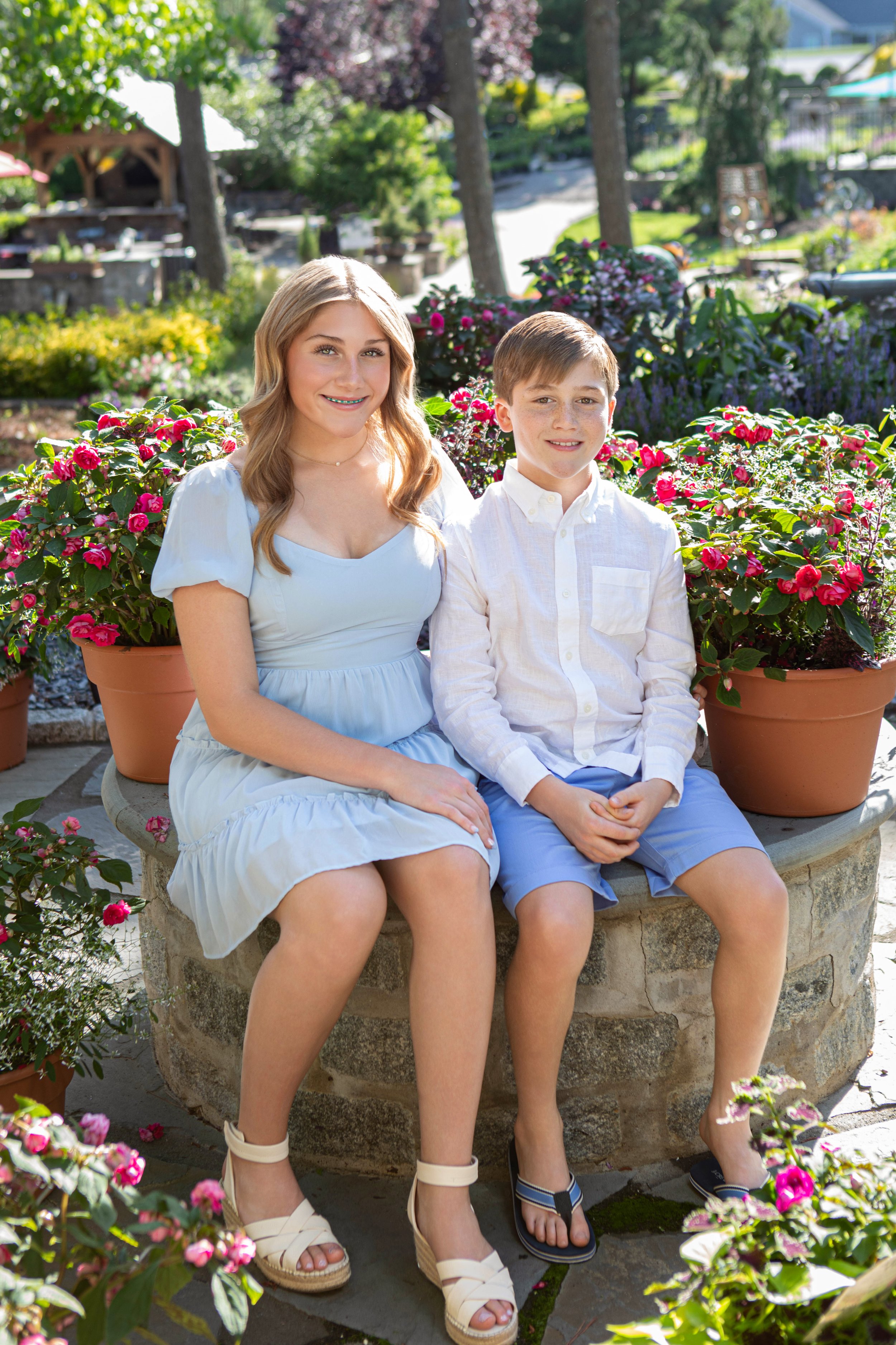 Spring Family Portraits at Cross Creek Nursery in Midlothian, Virginia