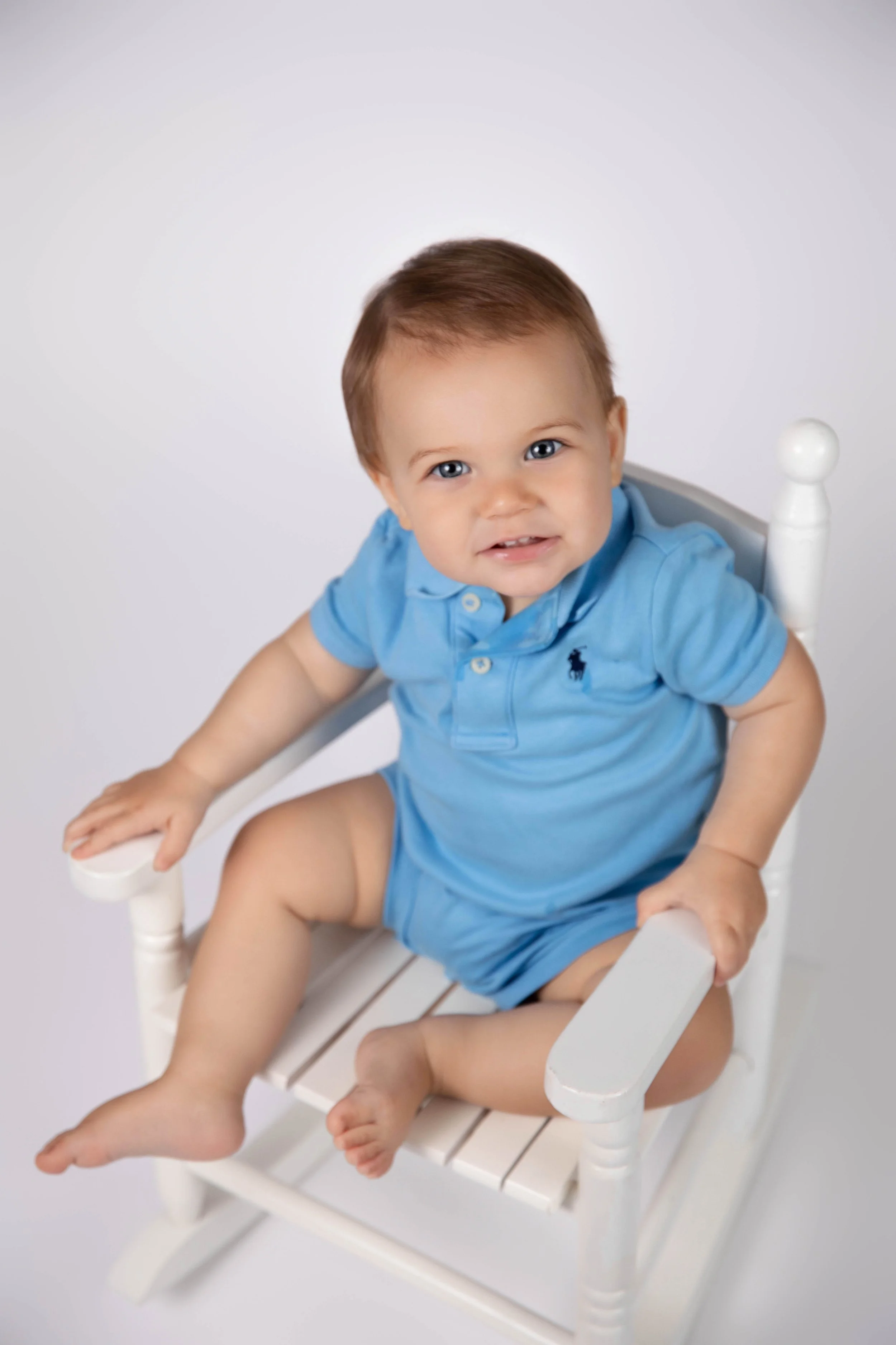 One Year Baby Milestone Portraits in Chesterfield, Virginia | Best children’s photographer near Richmond VA