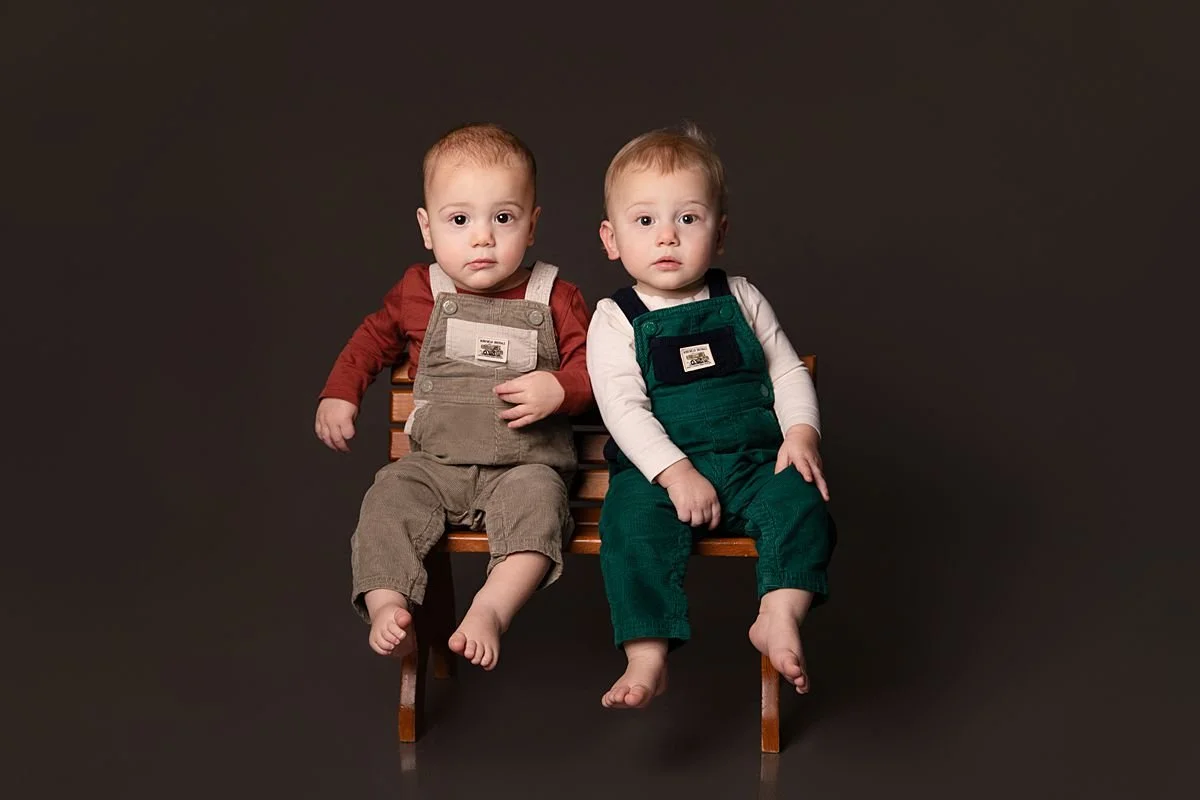 Twin’s 1 Year Old Portraits in Chesterfield VA near Glen Allen Virginia
