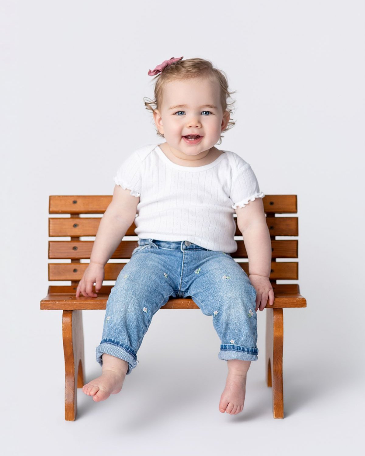 They say time flies, but it's moments like these that let us hit the pause button. Watching this sweet girl explore the studio, reminds me why I love what I do. 
Every milestone, the first teeth, the way they hold onto their favorite plushie, the cur