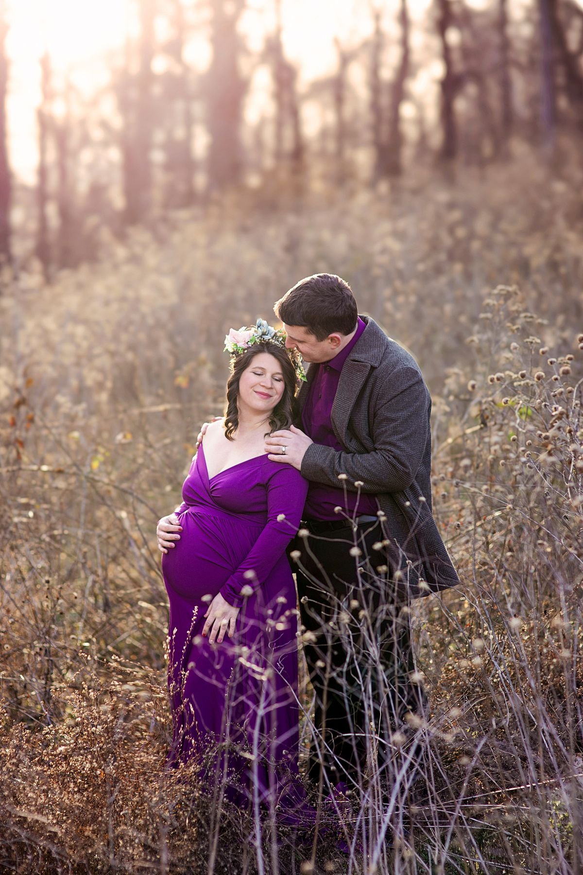 Outdoor Maternity Portraits at The Carillon, Richmond Virginia