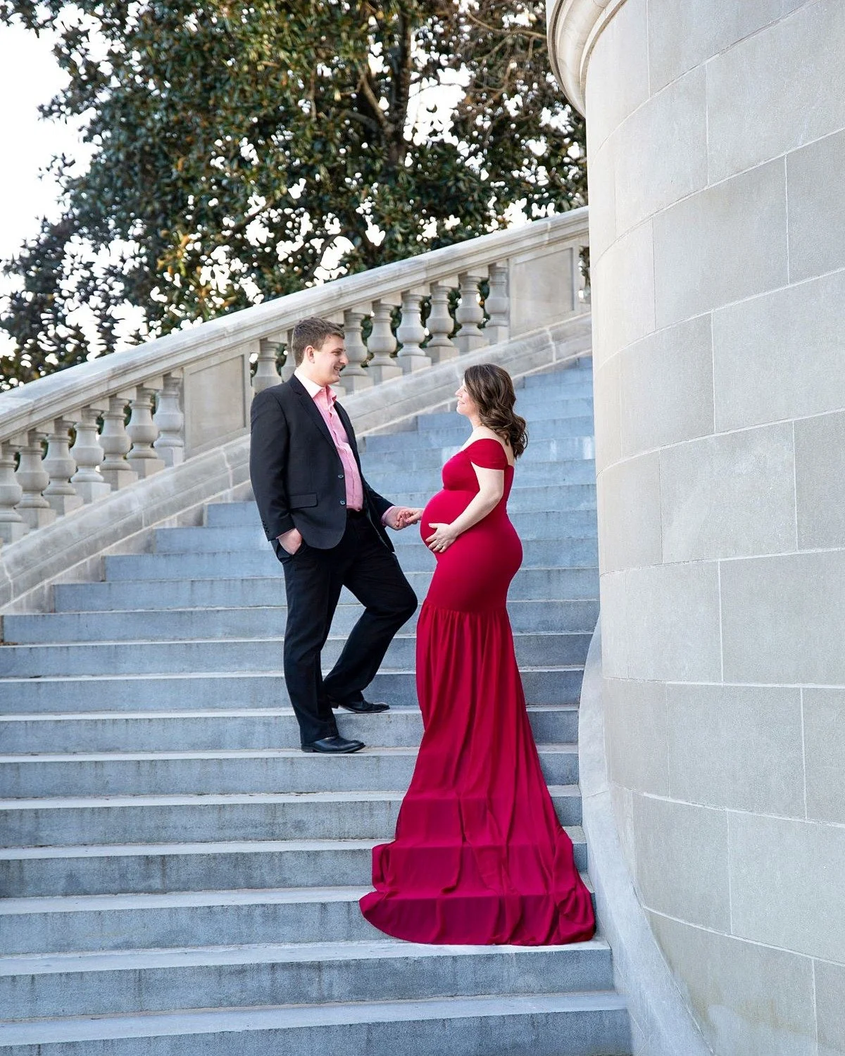 I had the absolute honor of photographing this maternity session at The Carillon in Richmond, VA, and I'm stilled obsessed with every single image. With the sweeping stone architecture to the warm tree lined paths of Byrd Park, this session was pure 