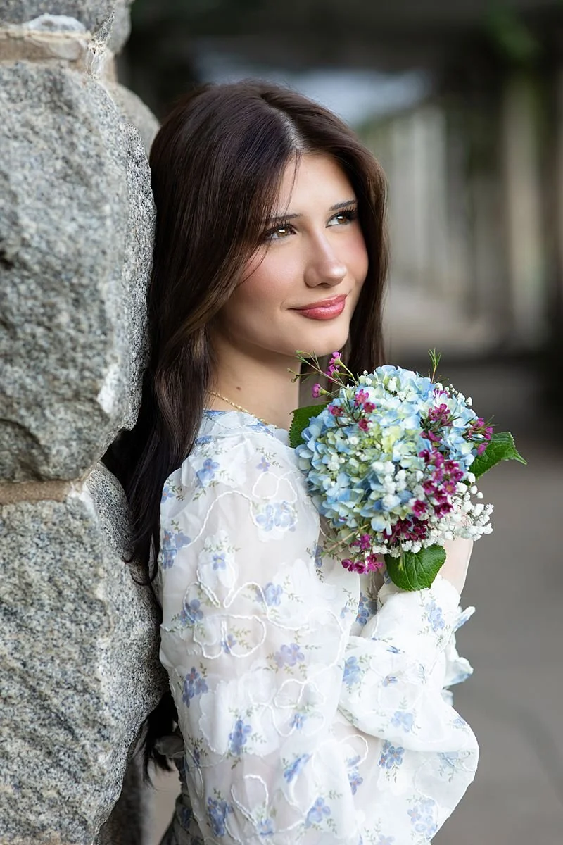 High School Senior Pictures at Maymont Park in the Italian Gardens in Richmond VA