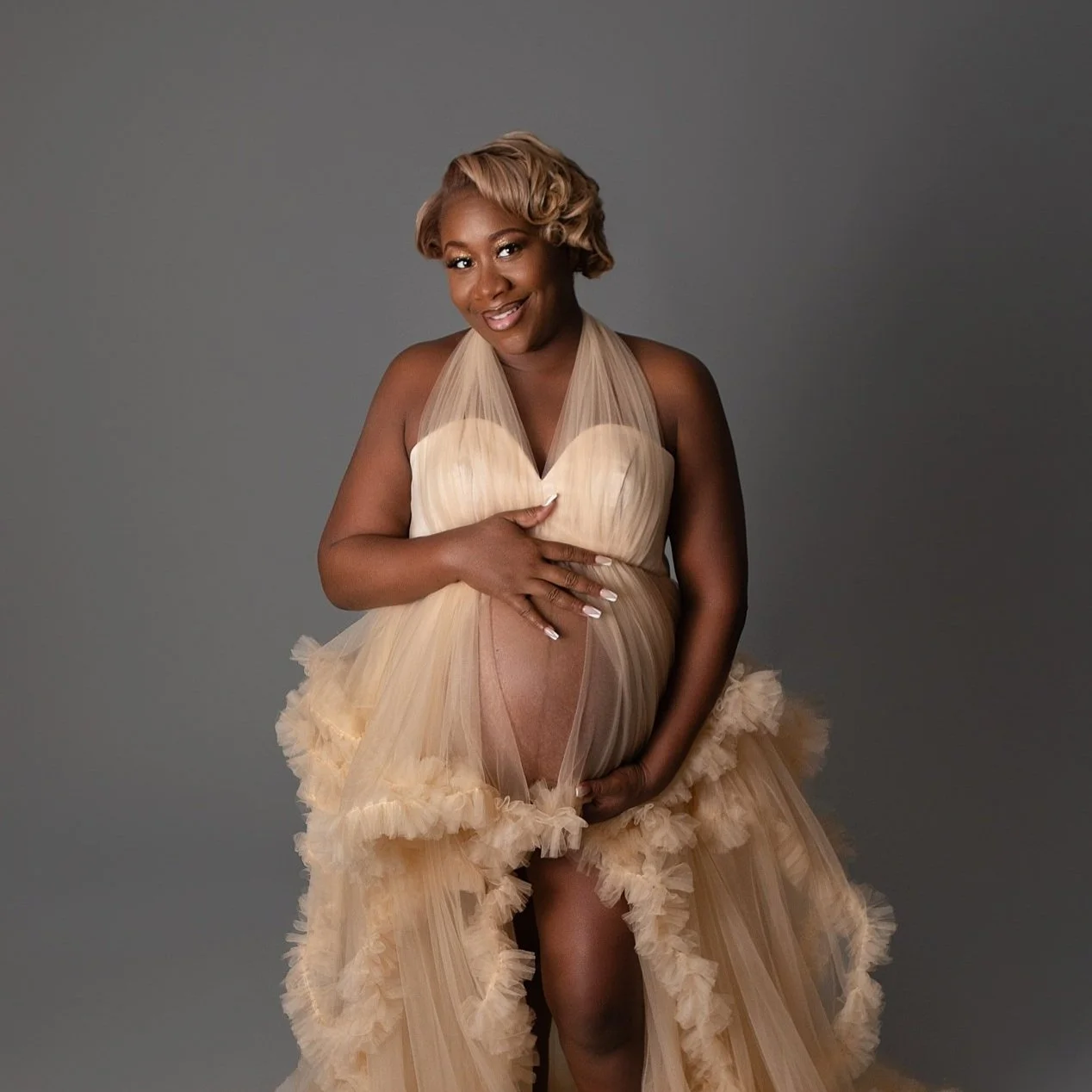 Studio Maternity Portraits near Richmond Virginia