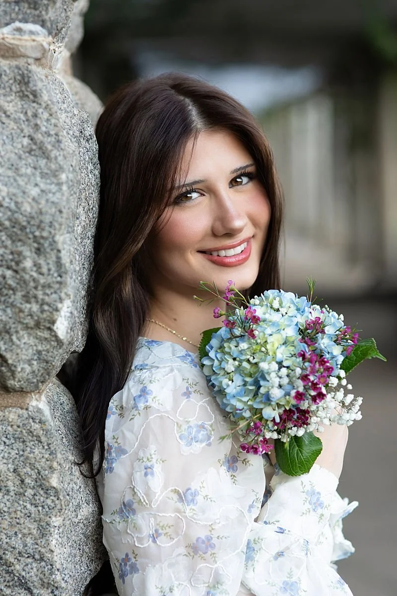 High School Senior Pictures at Maymont Park in the Italian Gardens in Richmond VA