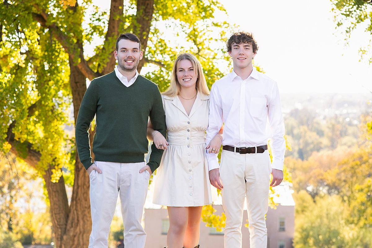 Fall family portraits at Libby Hill Park in Richmond Virginia
