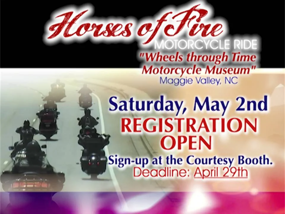 Horse of Fire Motorcycle Ride- Maggie Valley, NC (Male Riders Only)