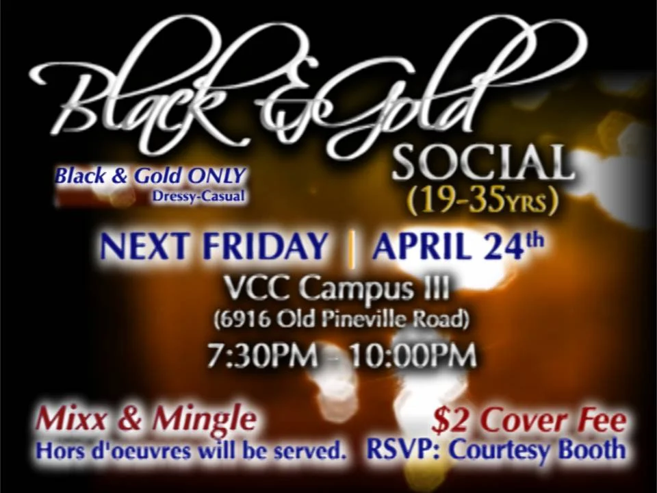 Black and Gold Social (Ages 19-35) 