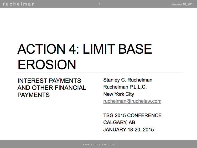 Action 4: Limit Base Erosion