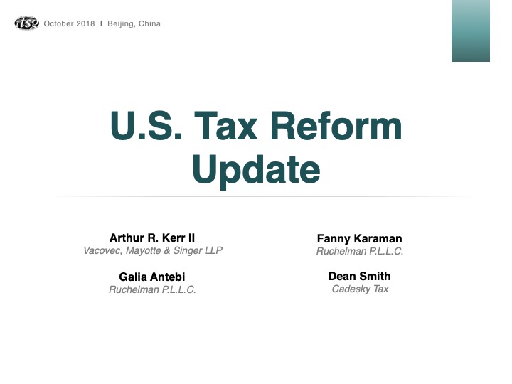 U.S. Tax Reform Update