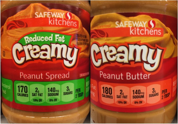 Reduced fat peanut butter contains 170 calories; full fat peanut butter contains 180 calories. You do the math, it's not worth it.