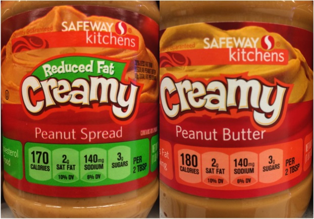 Reduced Fat versus Regular Peanut Butter