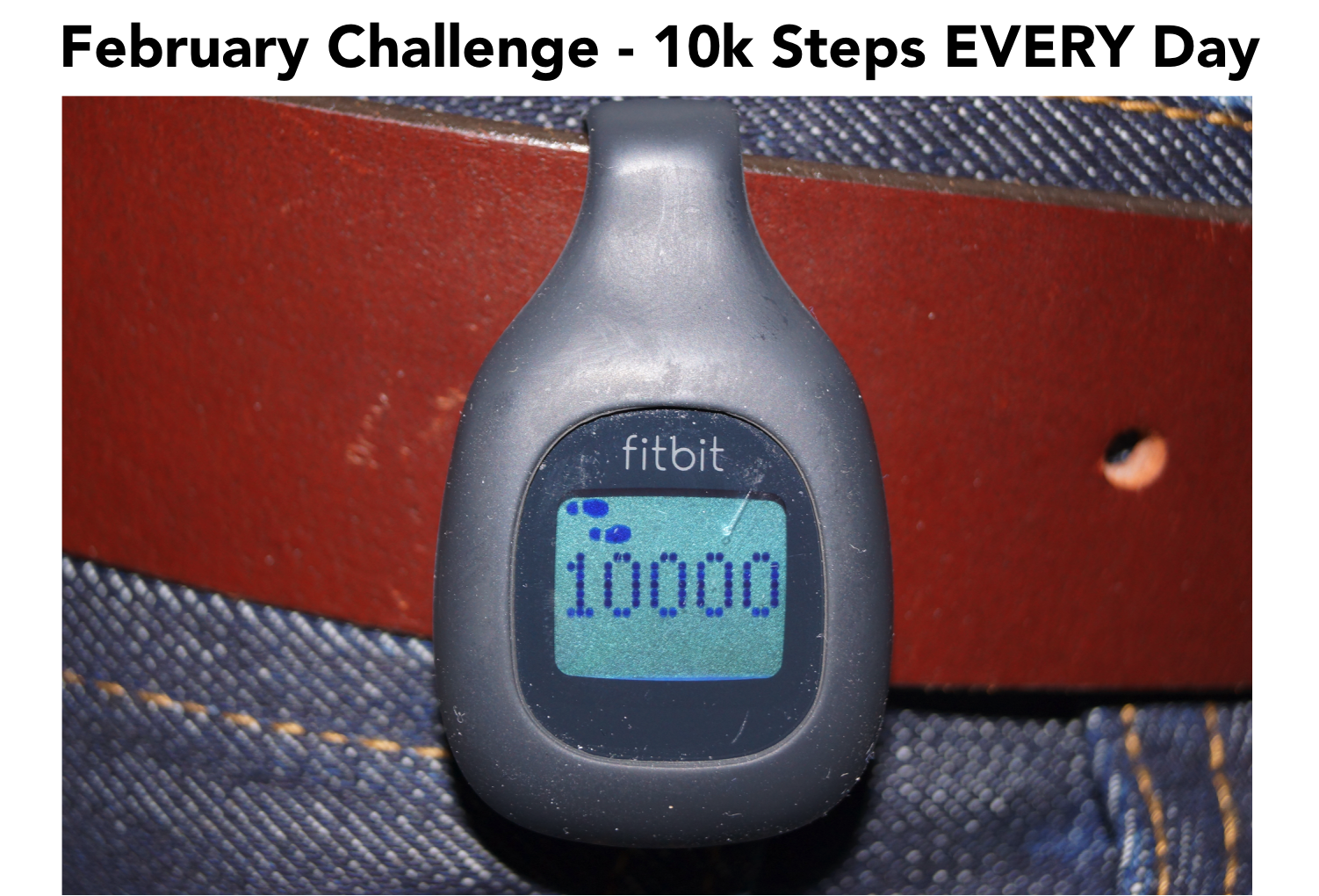 February Challenge Fitbit 10,000 steps every day