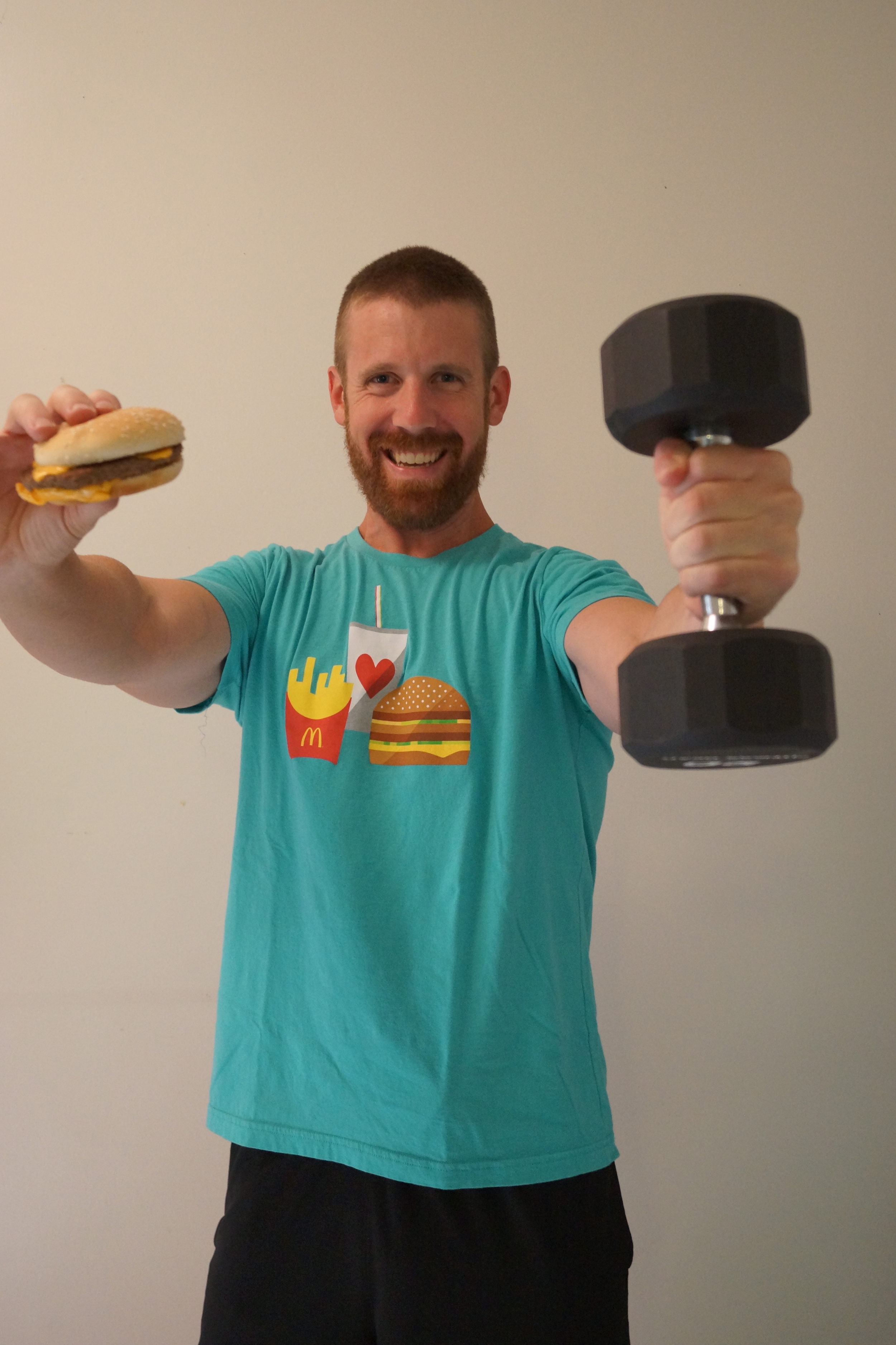 McDonald's Happy Meal Cheeseburger and Weights