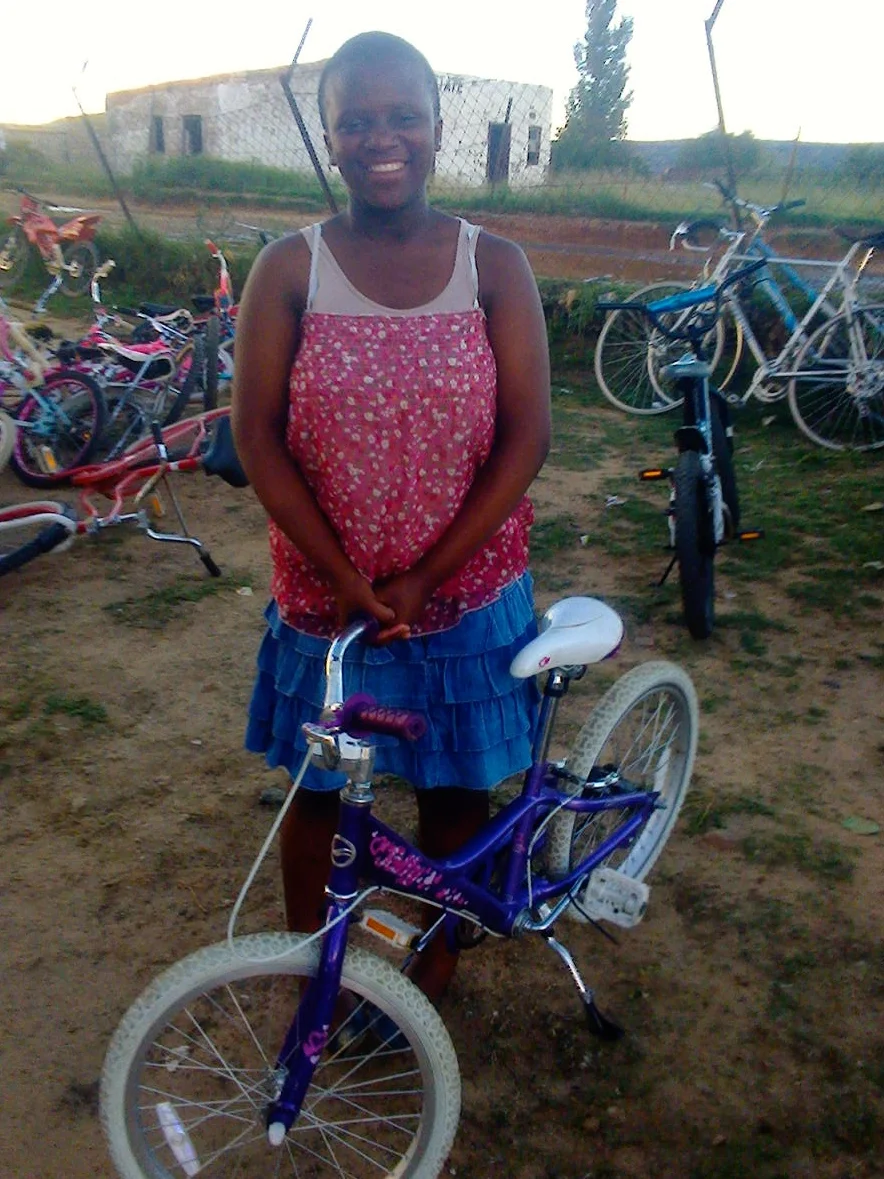 One of the bike donations requested by a local school for vulnerable students to use for transport.