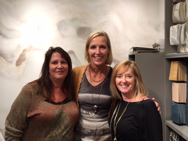 Me and my good friends Candace Olsen and Vicky Macenka at the High Point Market. Candace has a great line of carpets and fabulous wall paper I can help you purchase.