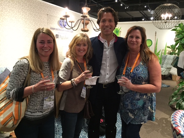 John Robshaw has fantastic furniture, textiles, bedding and pillows. I hung out with him to learn about his product line, with fellow Designer friends Vicky Macenka from Interior Transformations in Richmond and Tammy Neuman also from Richmond.
