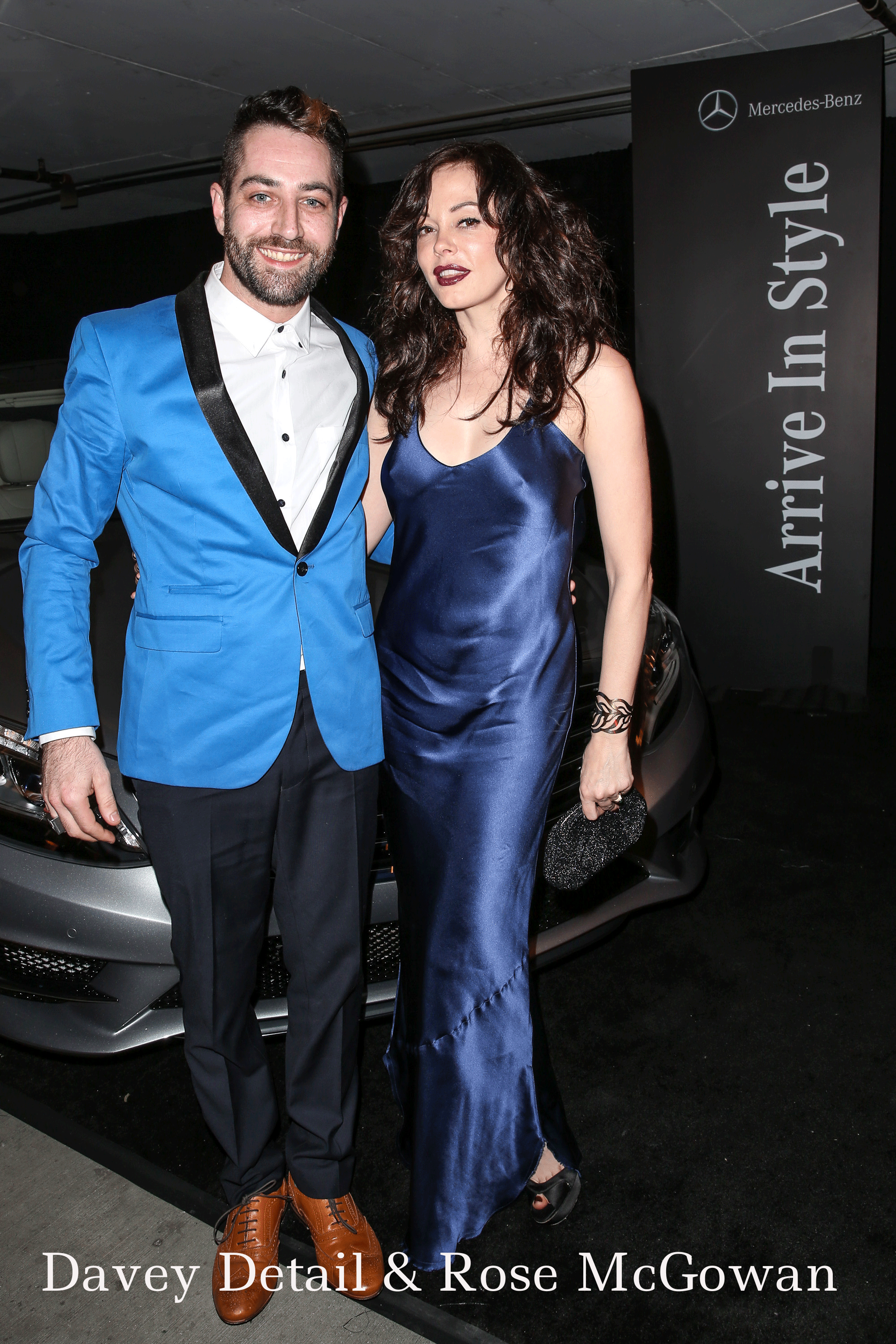 Davey Detail and Rose McGowan