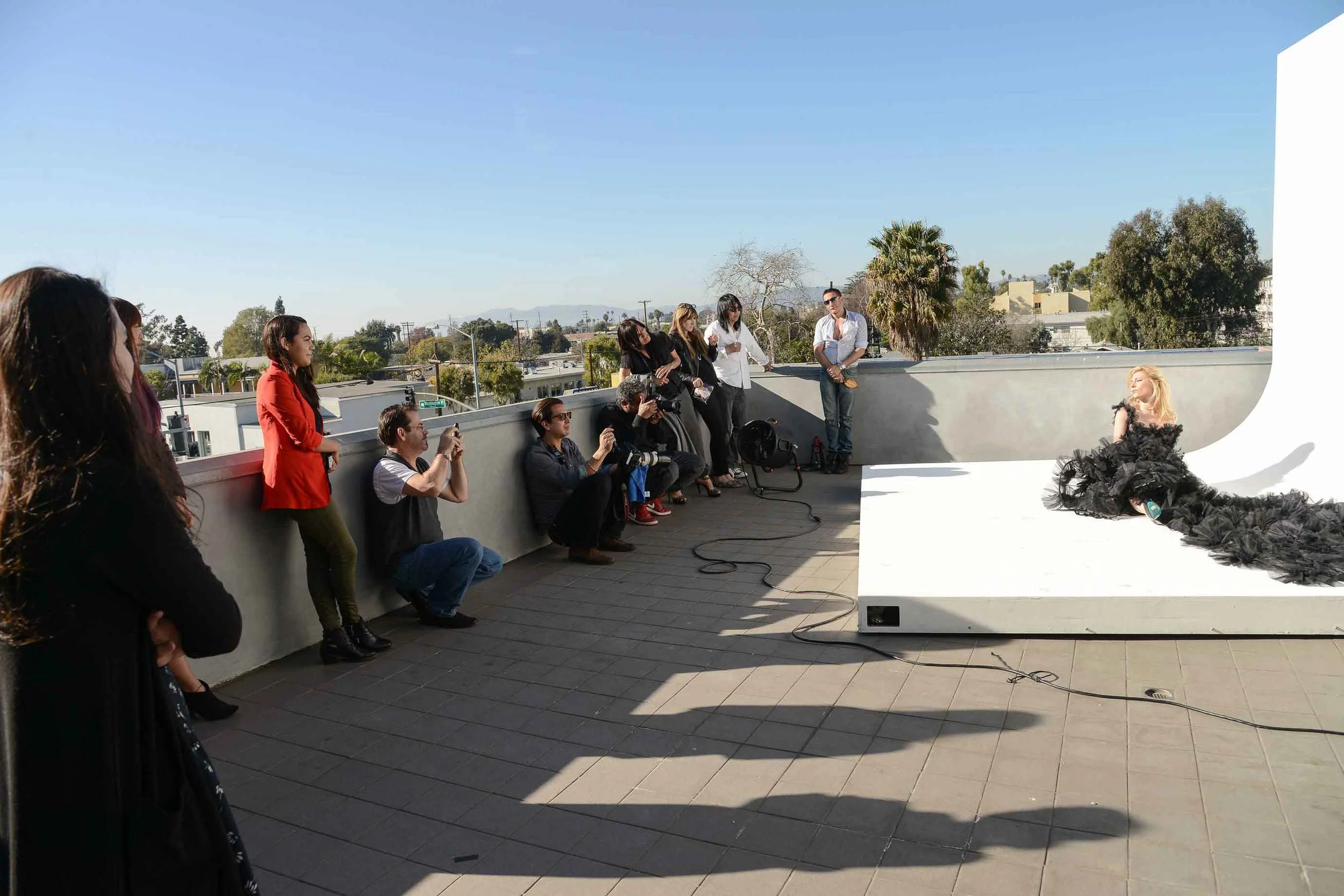 Shooting on Aesthesia Studios rolling outdoor cyc. On a beautiful day it doesn't get better than this.