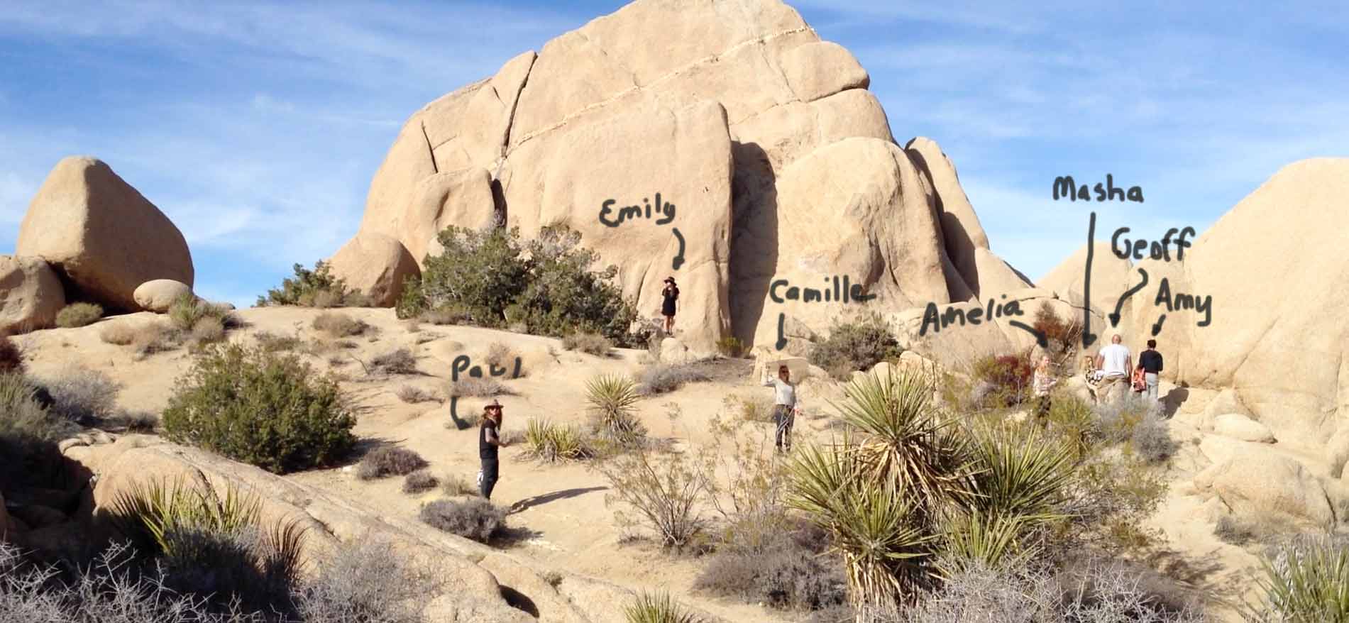 Our Genlux photographic team dwarfed by these beautiful gigantic stones. 