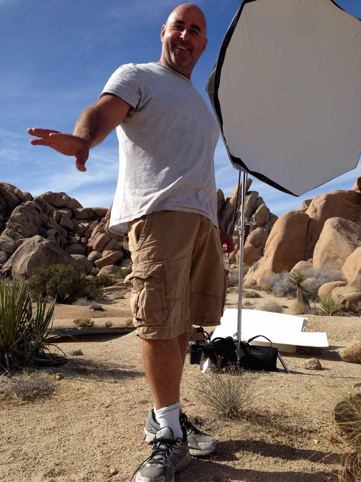 My friend and photographer Geoff Ragatz surfing the desert sand. It was Geoff's idea to come here today. 