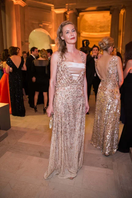 Connie Nielsen at the Salvatore Ferragamo 2014 Mid-Winter gala to benefit the Fine Arts Museums, San Francisco, wearing Salvatore Ferragamo