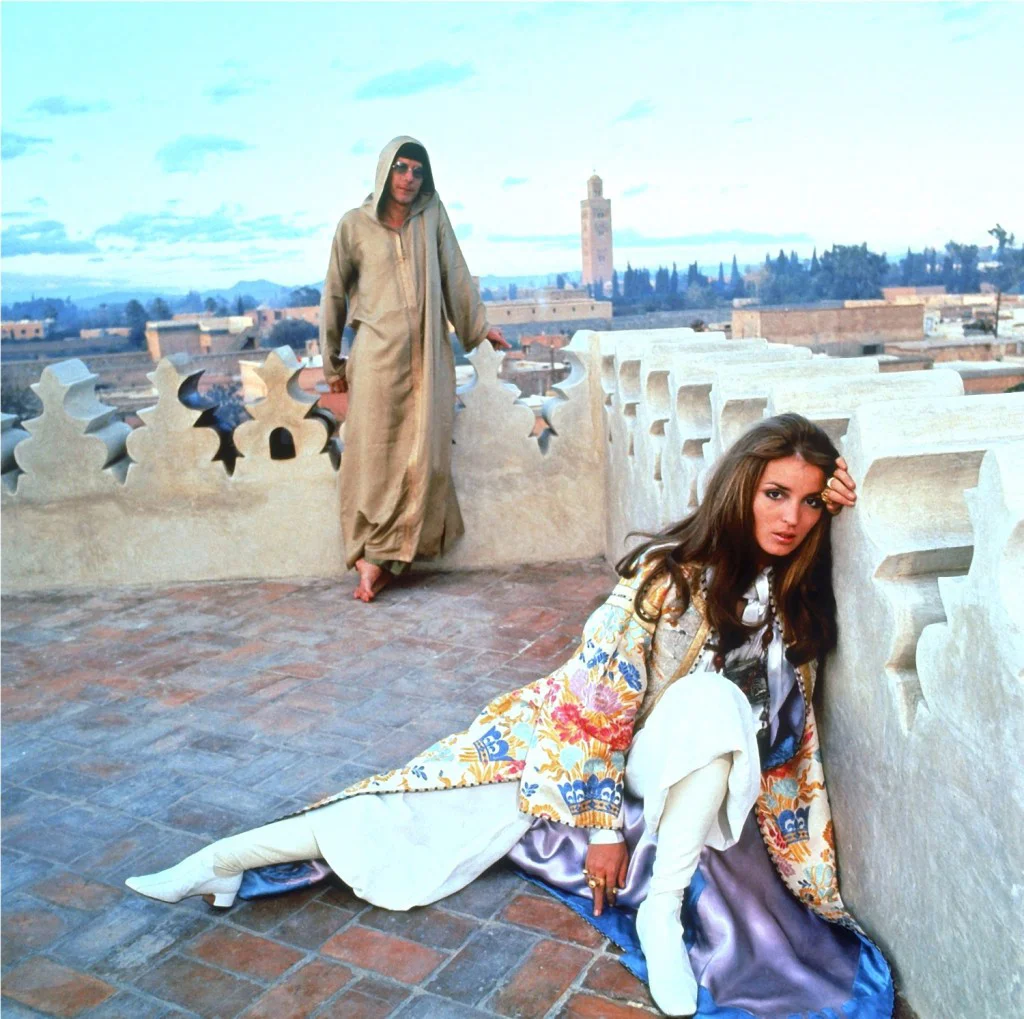 J. Paul Getty, Jr. with his wife Talitha (Dina Pol) Getty in January 1969. Such a cool photo. Timeless.