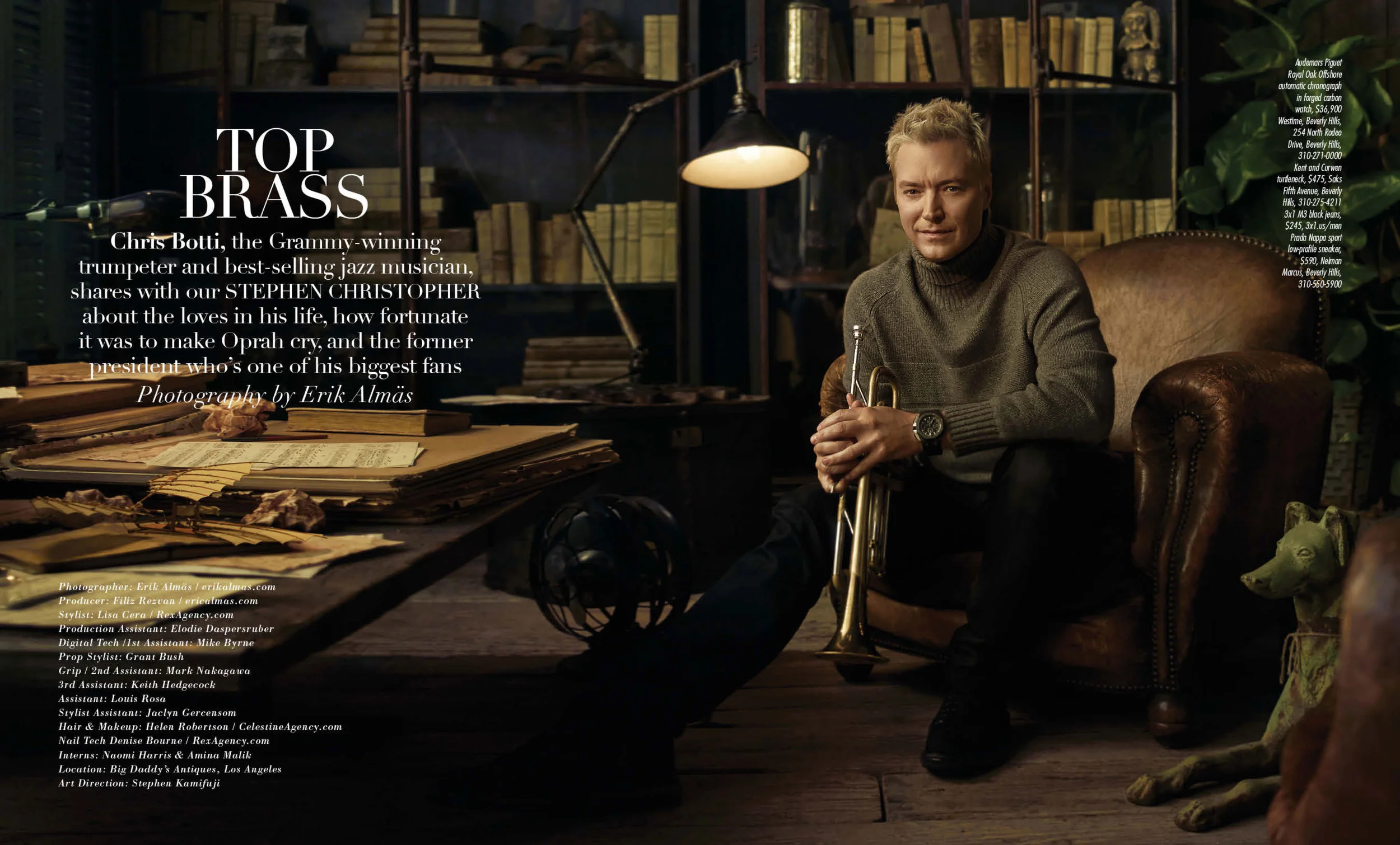 chris botti photos by erik almas — GENLUX