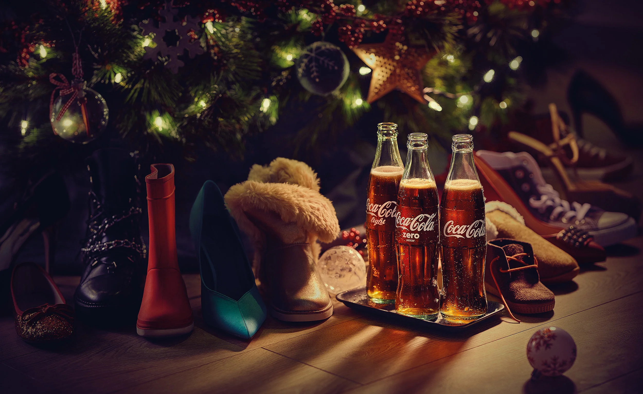 CocaCola. Campaña de Navidad fotografiada por Alfonso + Alicia Studio.