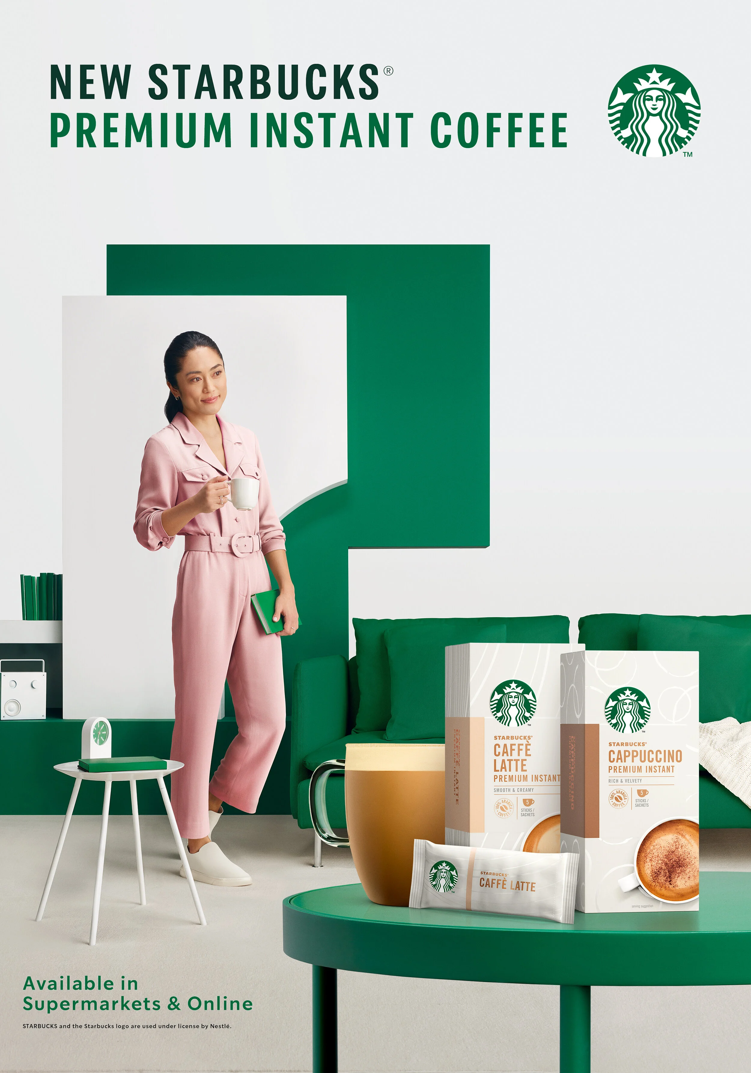 Starbucks at home Imagen de producto para la línea Premium Instant Coffee. Dirección visual y pieza final integradas bajo una misma lectura. Fotografiado por Alfonso + Alicia Studio