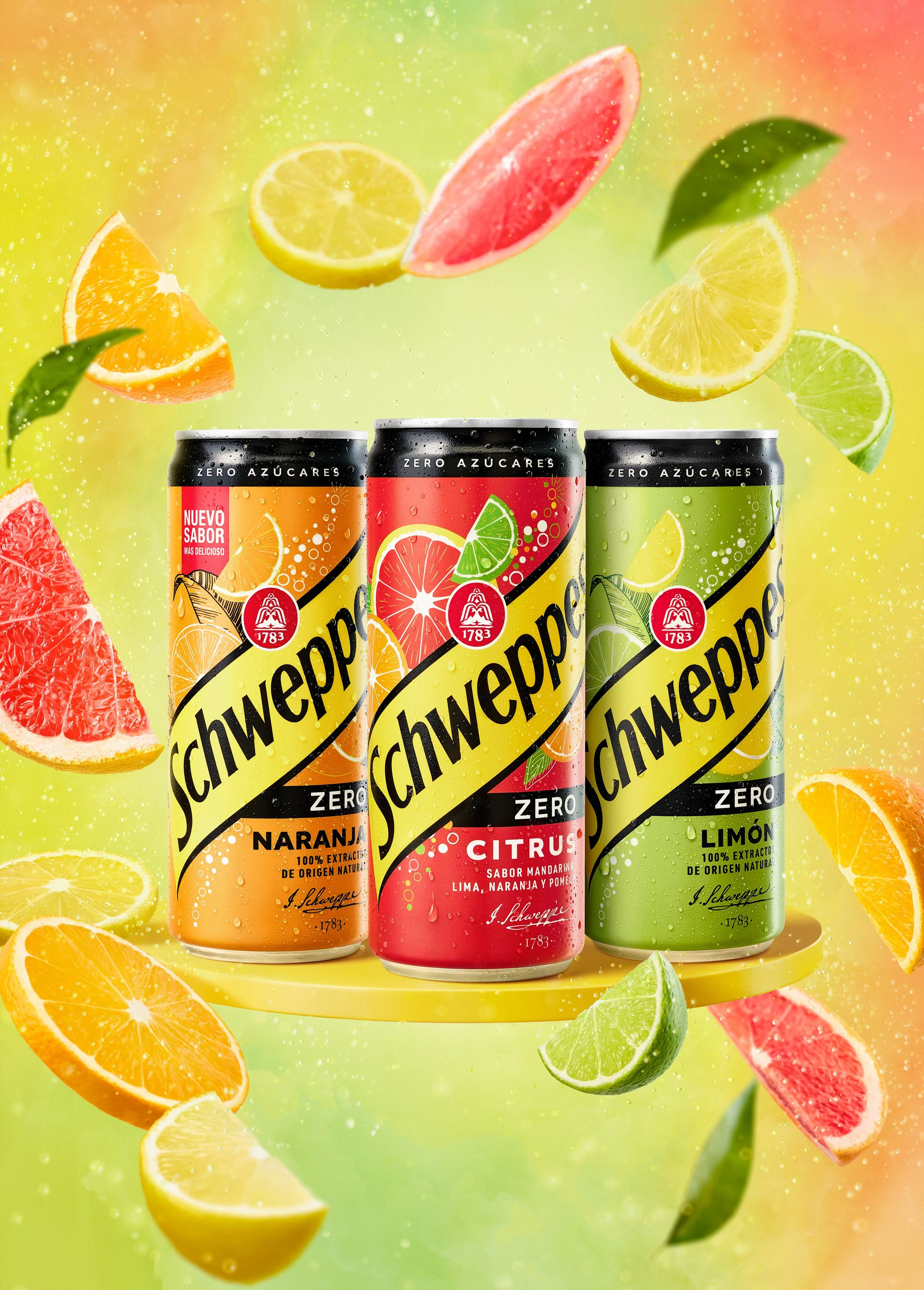 Muppi exterior Schweppes Cítricos — fotografía publicitaria para campaña de publicidad exterior - Alfonso + Alicia Studio - Alfonso Herranz -
