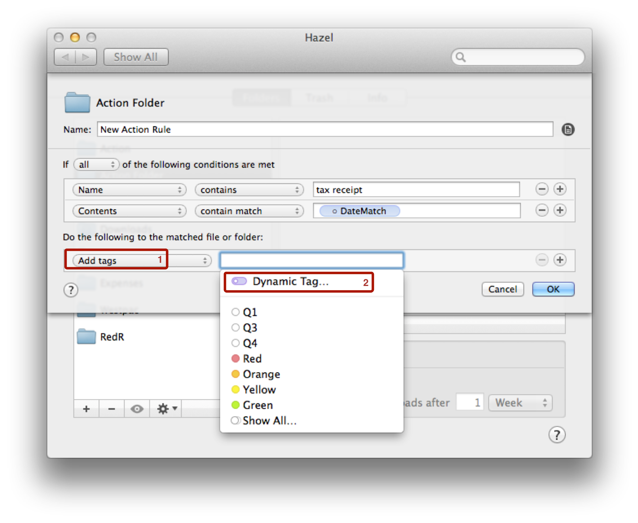 Creating a dynamic tag